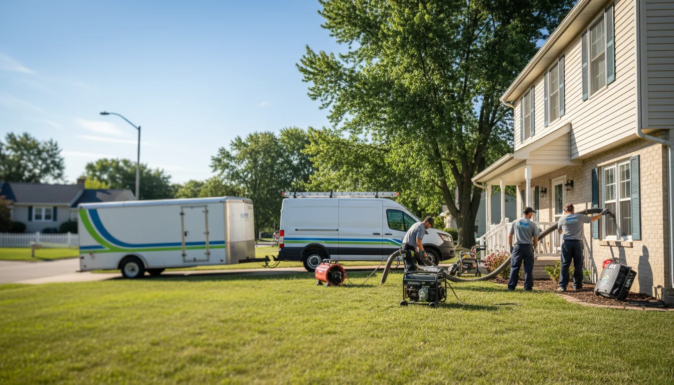 Flooded Basement Restoration And Cleanup With Repair in Camden, IL near me